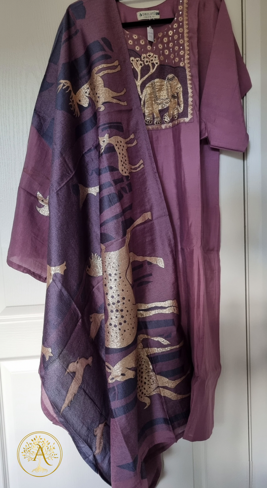 Purple 3pc Salwar Set - CARA2501