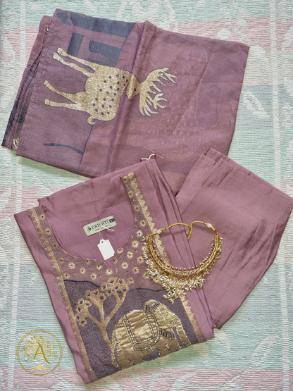Purple 3pc Salwar Set - CARA2501