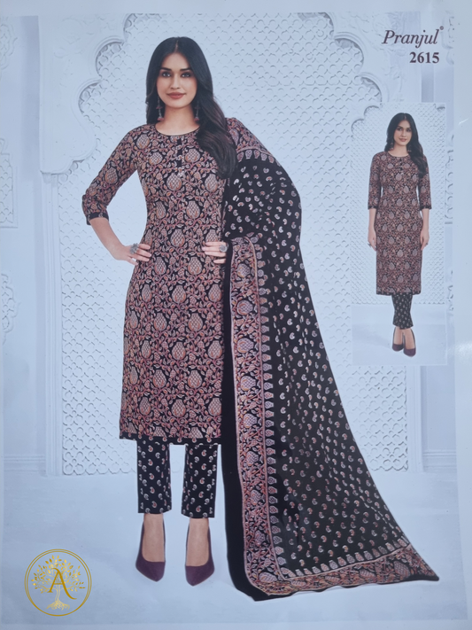 Printed Cotton Salwar Set - CMM2512