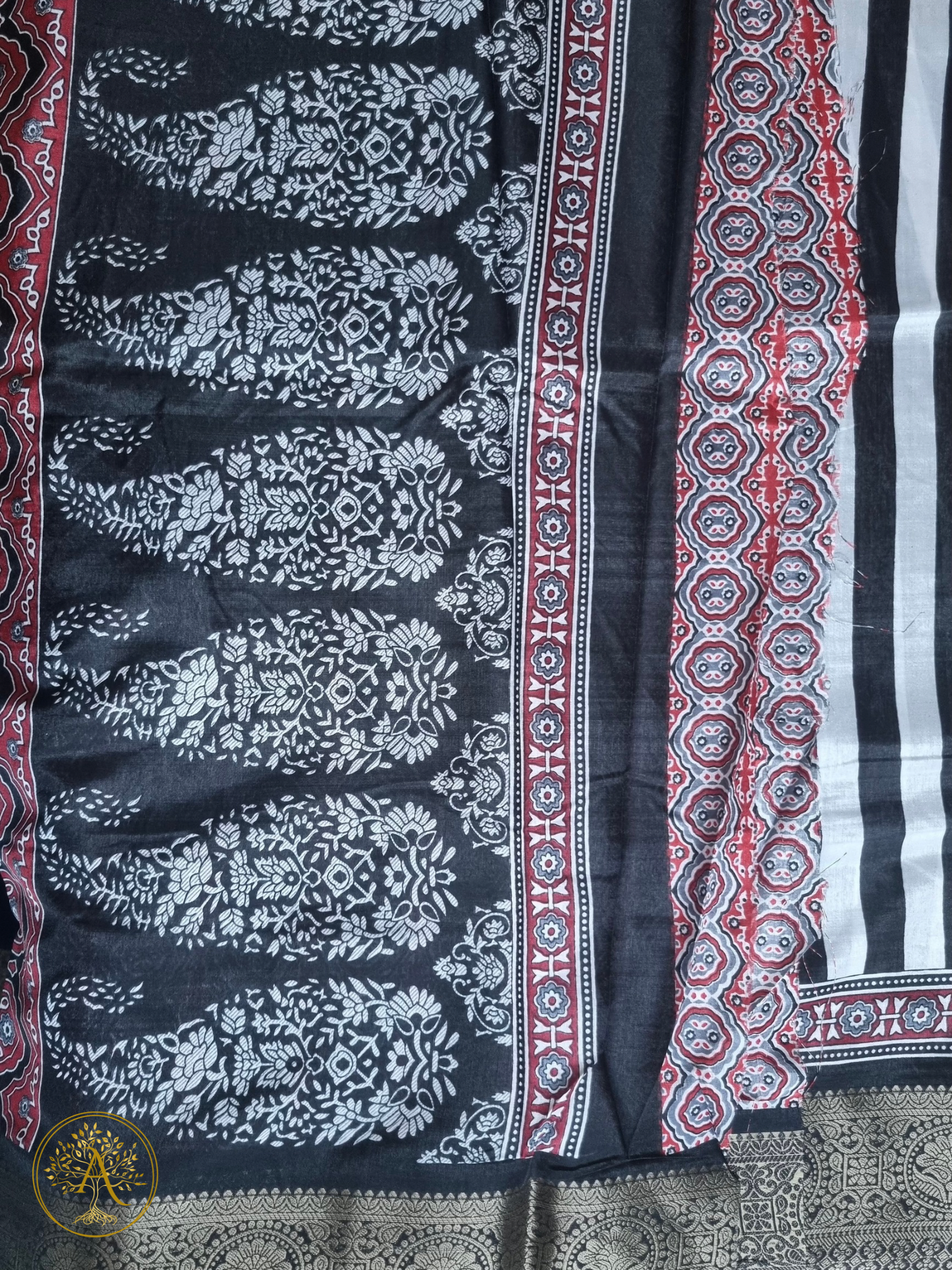 Printed Silk Saree - SST2536