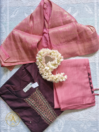 Brown 3pc Salwar Set - CARA2503