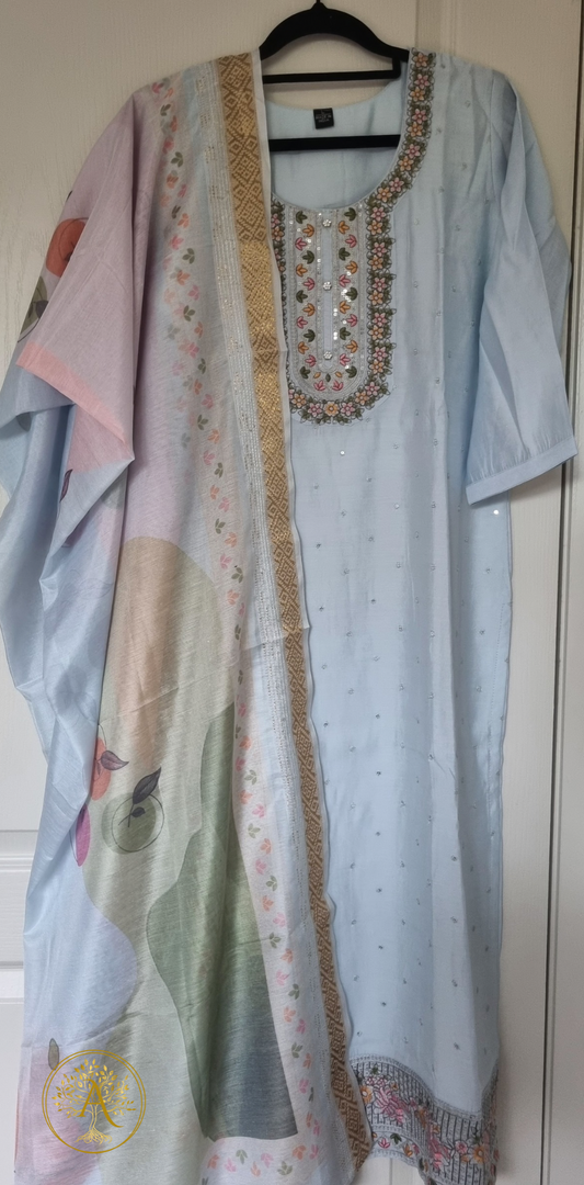 Light Blue 3pc Salwar Set - CSB2505