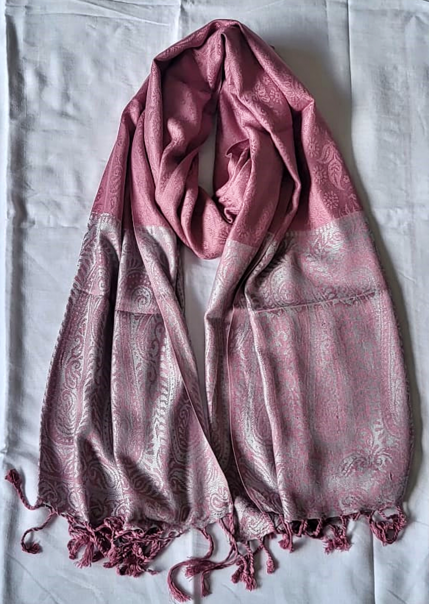 Semi Pashmina Stole Mauve - SHDH2