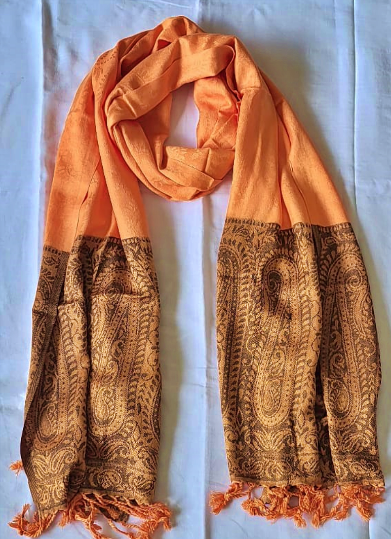 Semi Pashmina Stole Orange - SHDH1