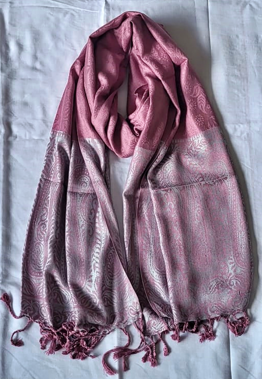 Semi Pashmina Stole Mauve - SHDH2