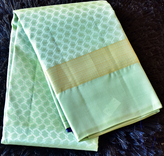 Pure Kancheepuram Saree with Gold Zari Borders - SD4