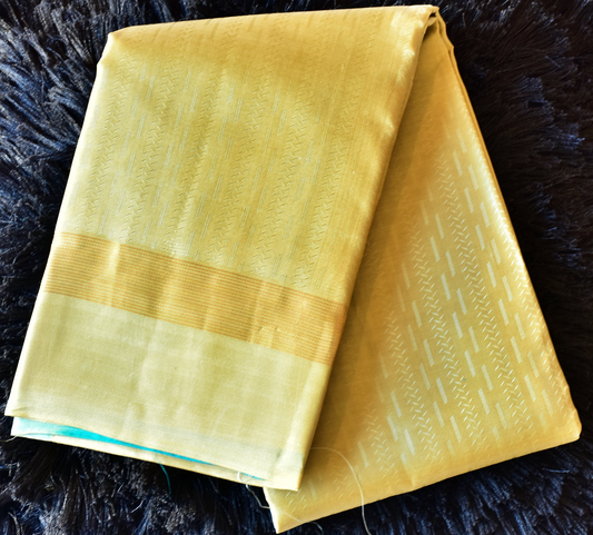 Pure Kancheepuram Saree with Gold Zari Borders -SD9