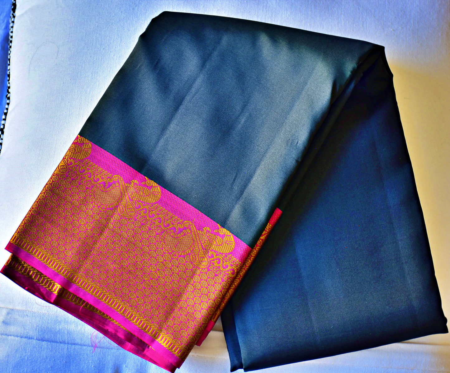 Pure Kancheepuram Saree with Thread Borders-ST1