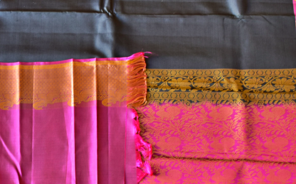 Pure Kancheepuram Saree with Thread Borders-ST1