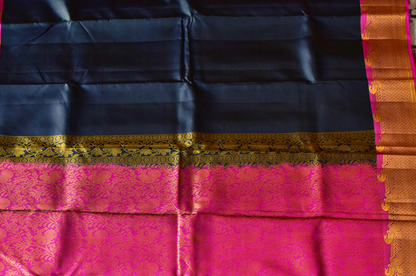 Pure Kancheepuram Saree with Thread Borders-ST1
