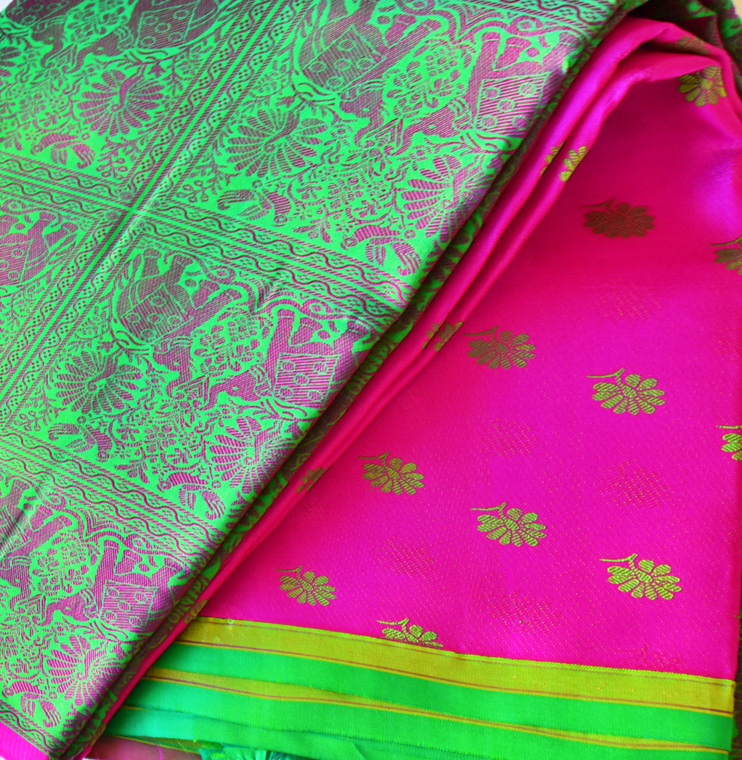 Pure Kancheepuram Half & Half Saree - ST8