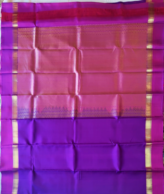 Pure Kancheepuram Saree with Contrast Pallu - SK4