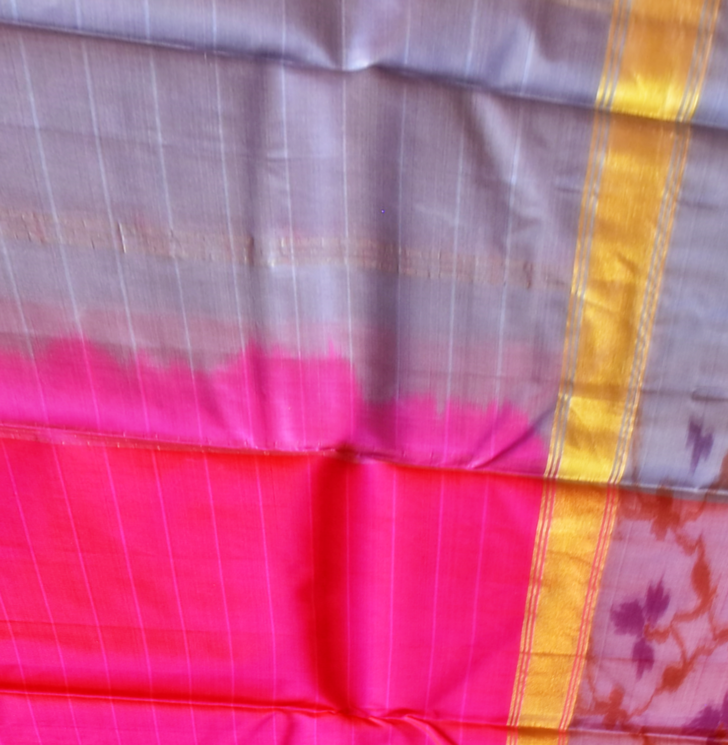 Pure Kancheepuram Saree with Ikkat Borders - SD11