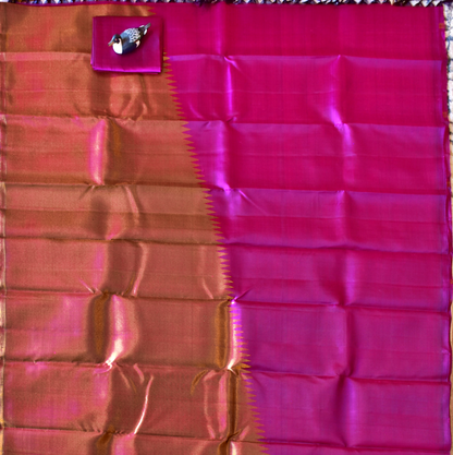 Pure Kancheepuram Saree with Zari Borders -SD1