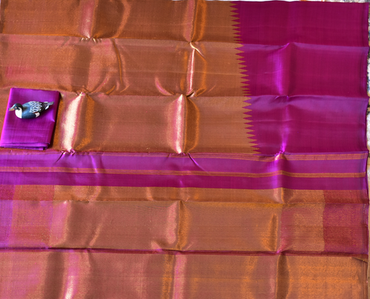 Pure Kancheepuram Saree with Zari Borders -SD1